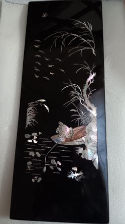 Black Lacquer Mother Of Pearl Picture