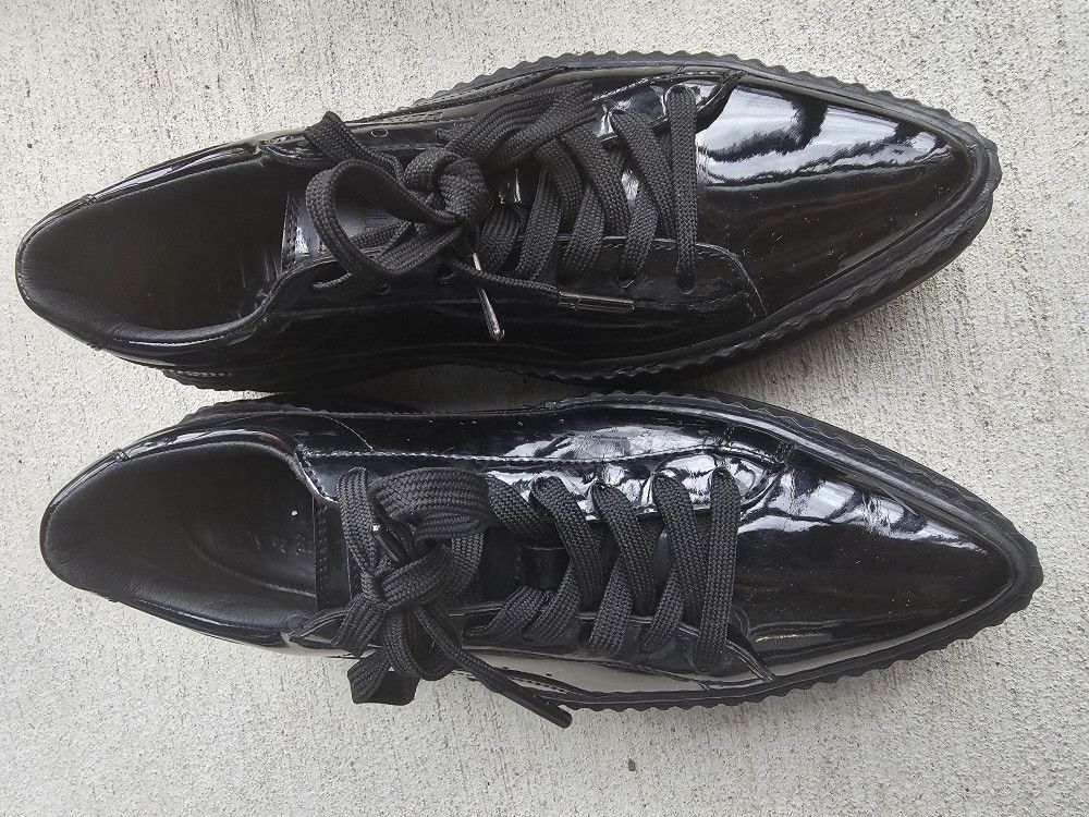 Puma Fenty By Rihanna Pointy Creeper Patent Black Sz7.5