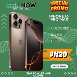 April Promo - iPhone 16 Pro Max Unlocked 512 GB