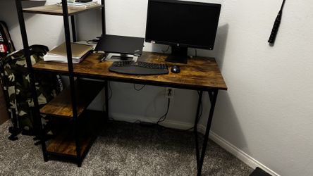 Study Table With Shelves