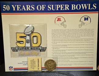 50th Superbowl memorabilia