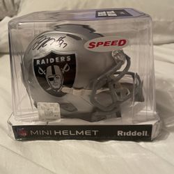 Davante Adams Signed Mini Helmet