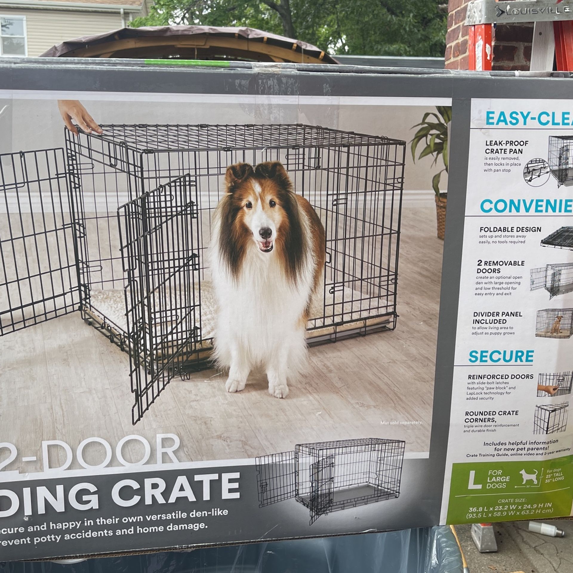 Large Dog Easy Collapsible Dog Crate Soft Collapsible Dog Crate 42