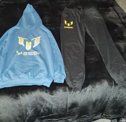 Lionel Messi 2 Piece Long Sleeve Hoodie Set