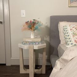 Joss & Main Marble And Oak End Table!