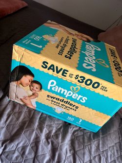 Pampers Swaddlers Size 1 Diapers 160 Count