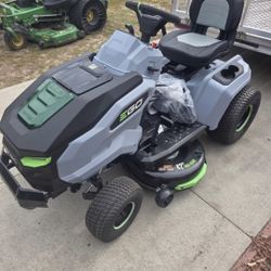New Ego Battery Powered Rider Tractor 56v Complete W/6 Batteries 6/7.5. 
