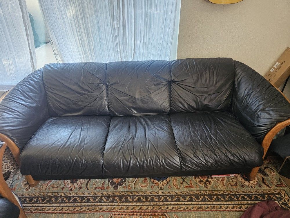 Black Leather Couches