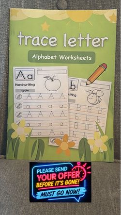 Trace Letter Alphabet Worksheets Book