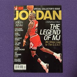 2009 Michael Jordan Slam Presents Magazine Poster Chicago Bulls Hall Of Fame