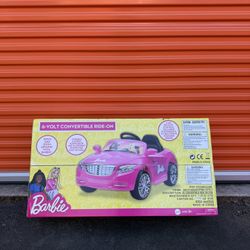 6V Barbie Convertible Ride on Car
