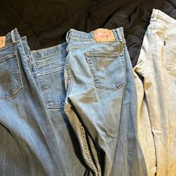 Levi Jeans 34x34 5 Pairs