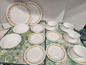 Vintage Corelle Butterfly Gold partial lot