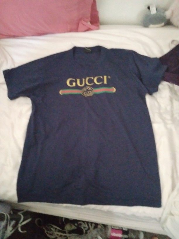 Gucci Kids/Boys Navy Blue T-shirt