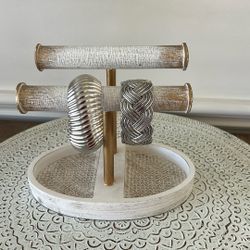 Silver-Tone Bracelets Classy and Bold 