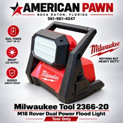 Milwaukee M18 ROVER 2366-20 LED AC/DC Flood Light GEN-2  4000 Lumens  (Tool Only) like new 