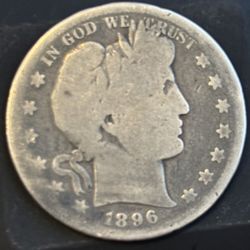 1896 Barber Half Dollar – Silver – $80