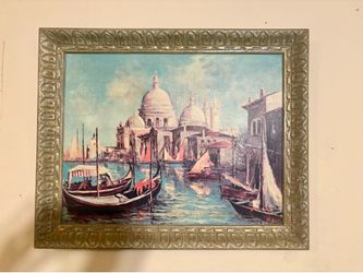 Painting, Santa Maria Della Salute Church, Venice, Eric Hesketh Hubbard