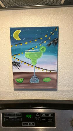 Hand painted Margarita Picture