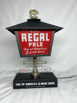Rare 1950’s REGAL PALE Beer LANTERN Heat Spinner MOTION Bar Light Sign!