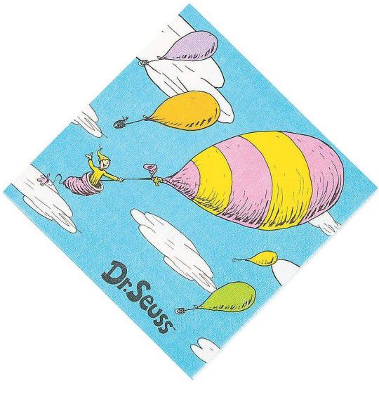 OH THE PLACES YOU'LL GO BEV NAP - Party Supplies - 16 Pieces

 Beverage Napkins