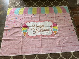 Happy Birthday Vinyl Banner 