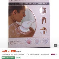 New! Spinning Spa Brush!