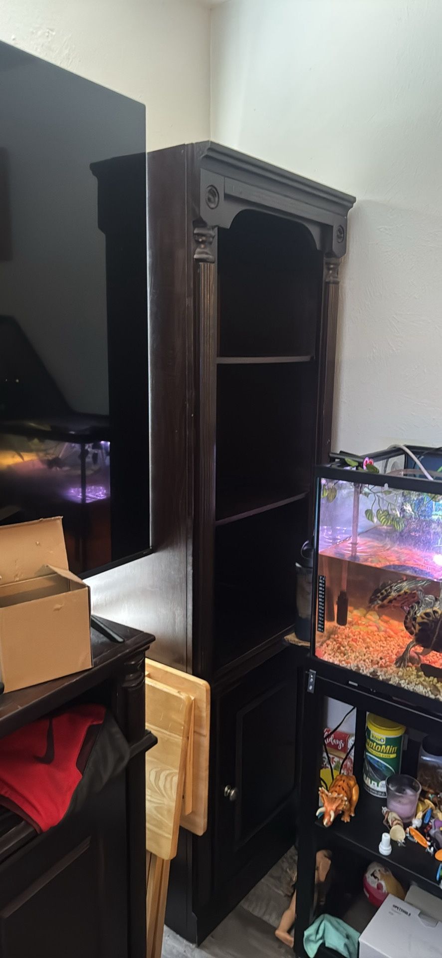 Dark Wood Entertainment Center 