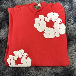 Red Denim Tear Hoodie XL