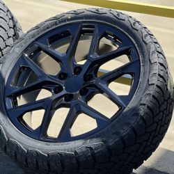 NEW 22” Wheels Rims Tires GMC Sierra Yukon Chevrolet Silverado 1500 Tahoe Suburban Cadillac Escalate