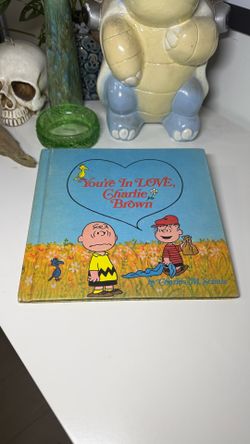 Antique 1960s Peanuts You’re In Love, Charlie Brown HC Book By Charles M. Schulz