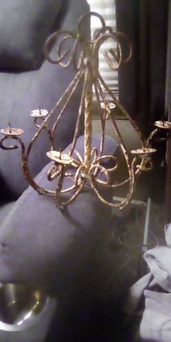 Rustic antique candle holder