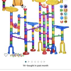 132 Pcs Marble Run Game Building