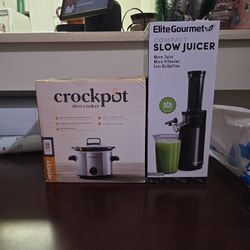 🍏 Juicer + Crockpot Bundle – $50 (Brand NEW!) 🍲
