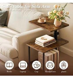 NEW Swivel Side Table