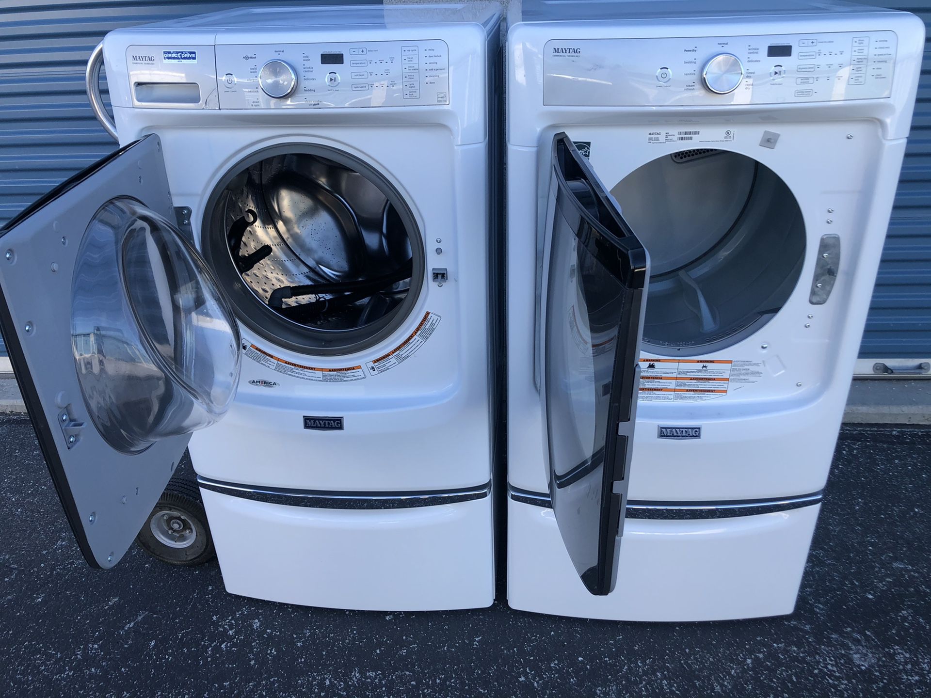 Maytag front load washer and dryer