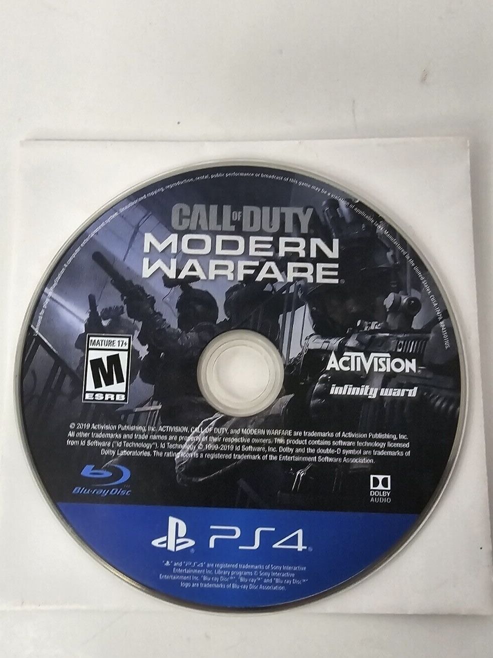 Call Of Duty Modern Warfare PS4 