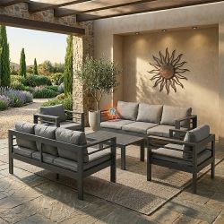 8-Seater Patio Furniture Outdoor Conversation Couch Set