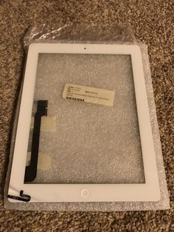 Brand New White iPad 4 Replacement Digitizer Glass Screen W/ Home Button SMALL CRACK