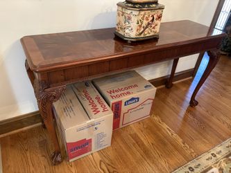 Mahogany Sofa Table - Claw Feet