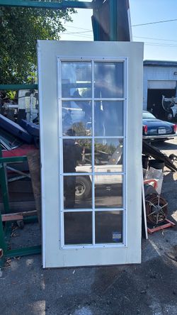 Door double side glass