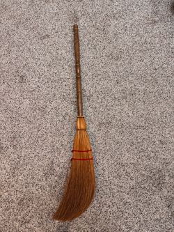 Wooden Handle Straw Broom