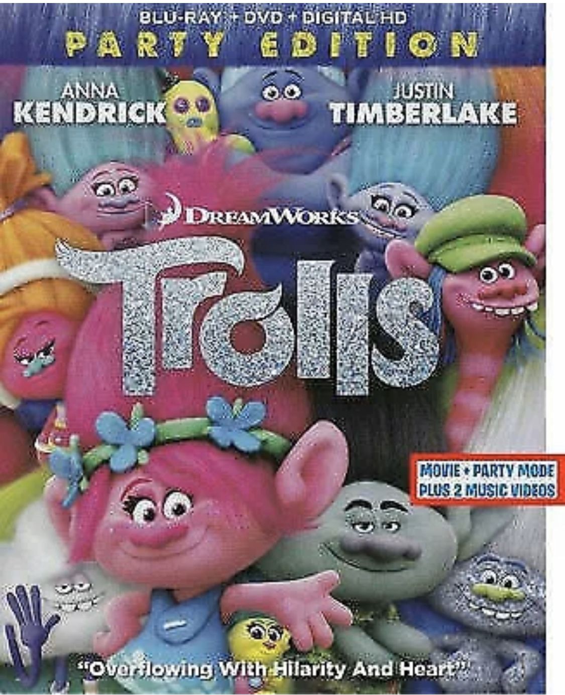 TROLLS: PARTY EDITION - BLU-RAY + DVD + DIGITAL HD