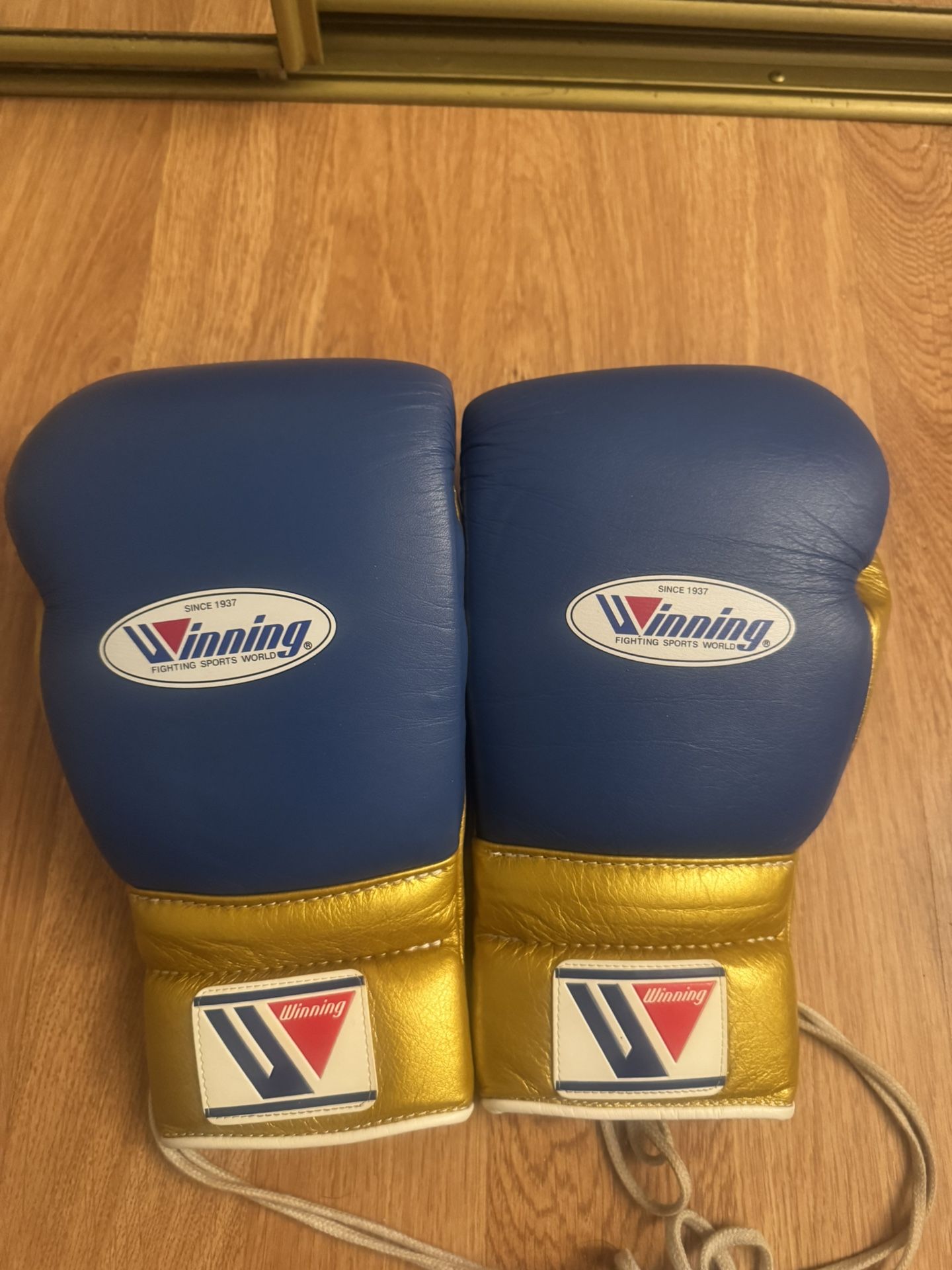 Winning MS-600 Boxing Gloves (16oz) β Custom Royal Blue & Gold