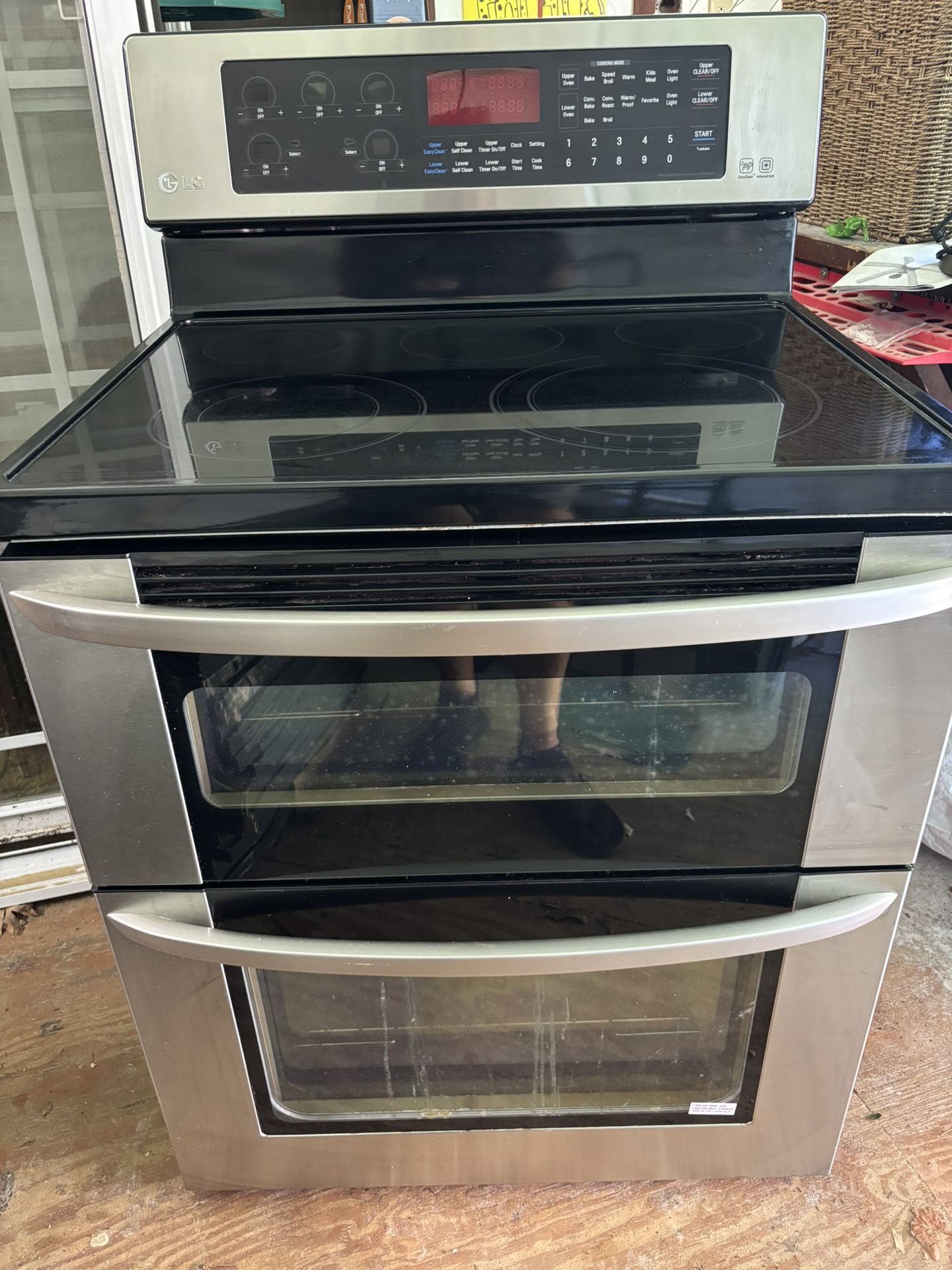 LG double Oven Flat Stove