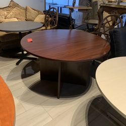 Round Conference Table 48” Round Mahogany Used