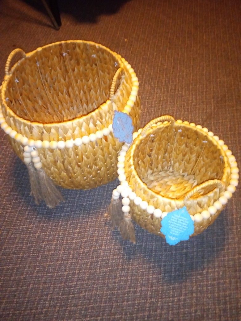 Two Nice Whitaker Baskets