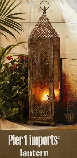 TWO BEAUTIFUL GLASS LANTERNS