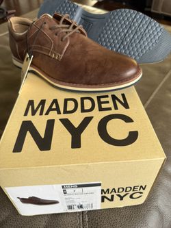 💼New Madden NYC Royce Oxford Men’s Dress Shoes - Brown - Size 7