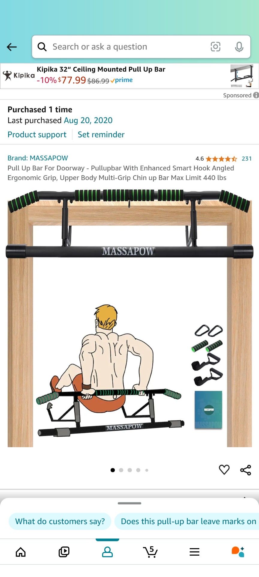 Pull Up Bar For Door